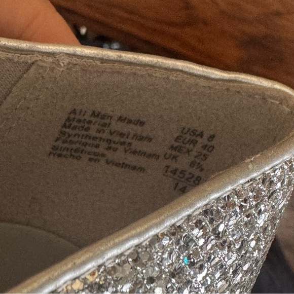 Fiona silver sparkly glittery heels size 8 - Picture 12 of 17